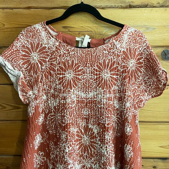 Free People Women’s Pinwheel Open-Back Mini Dress Coral XS - Picture 4 of 8